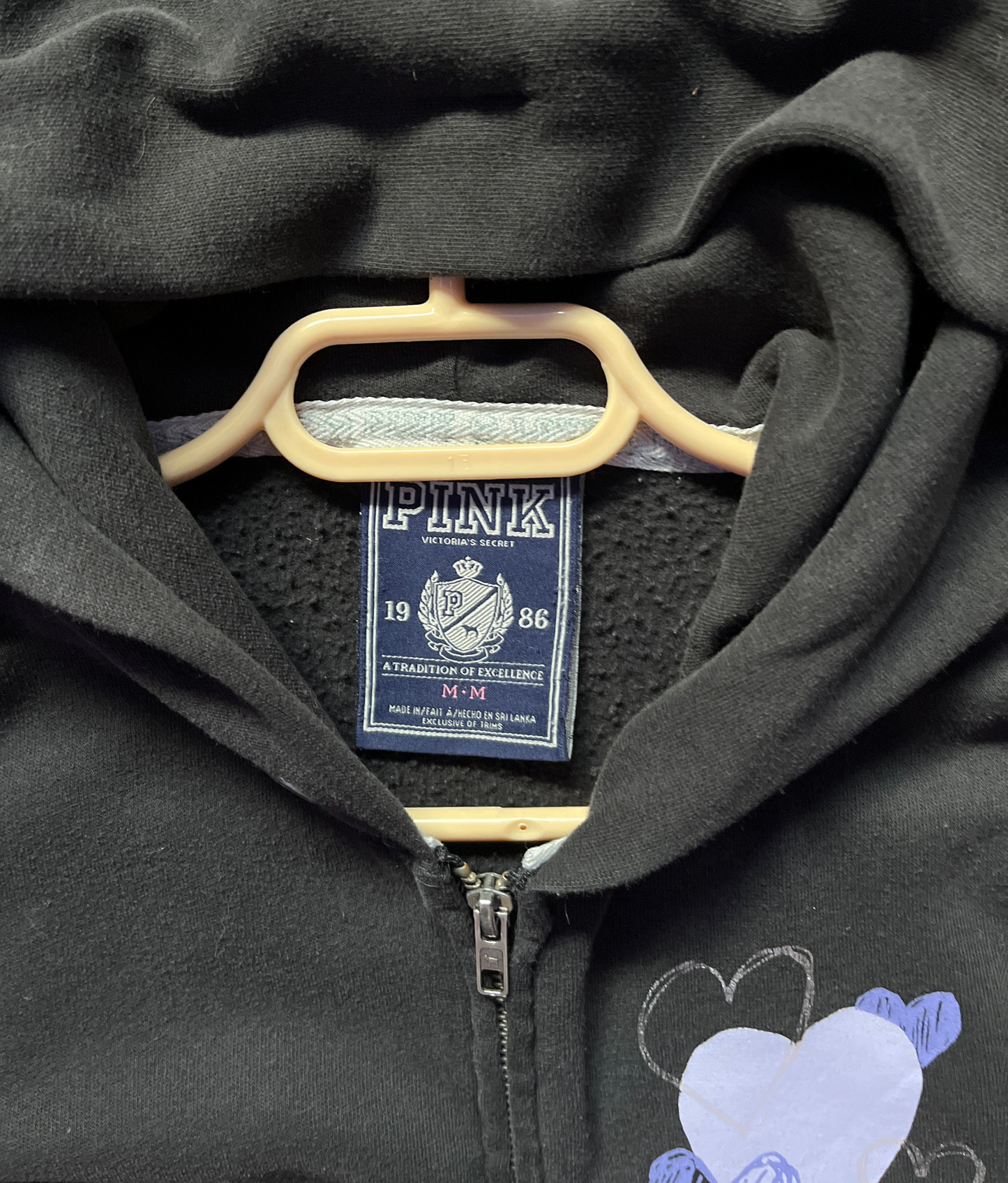 Vintage Victoria Secret pink zip up