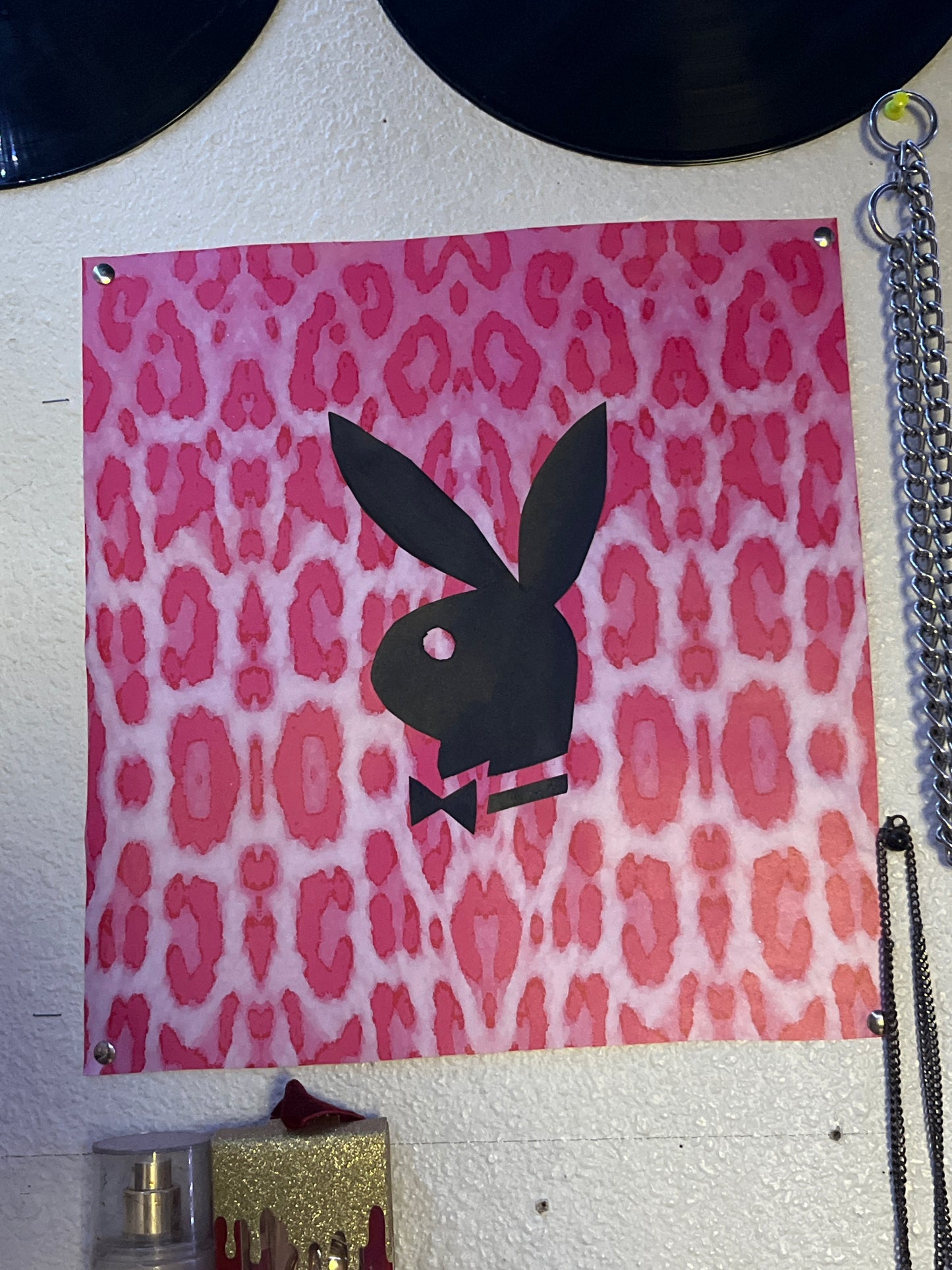 Leopard print poster playboy pink