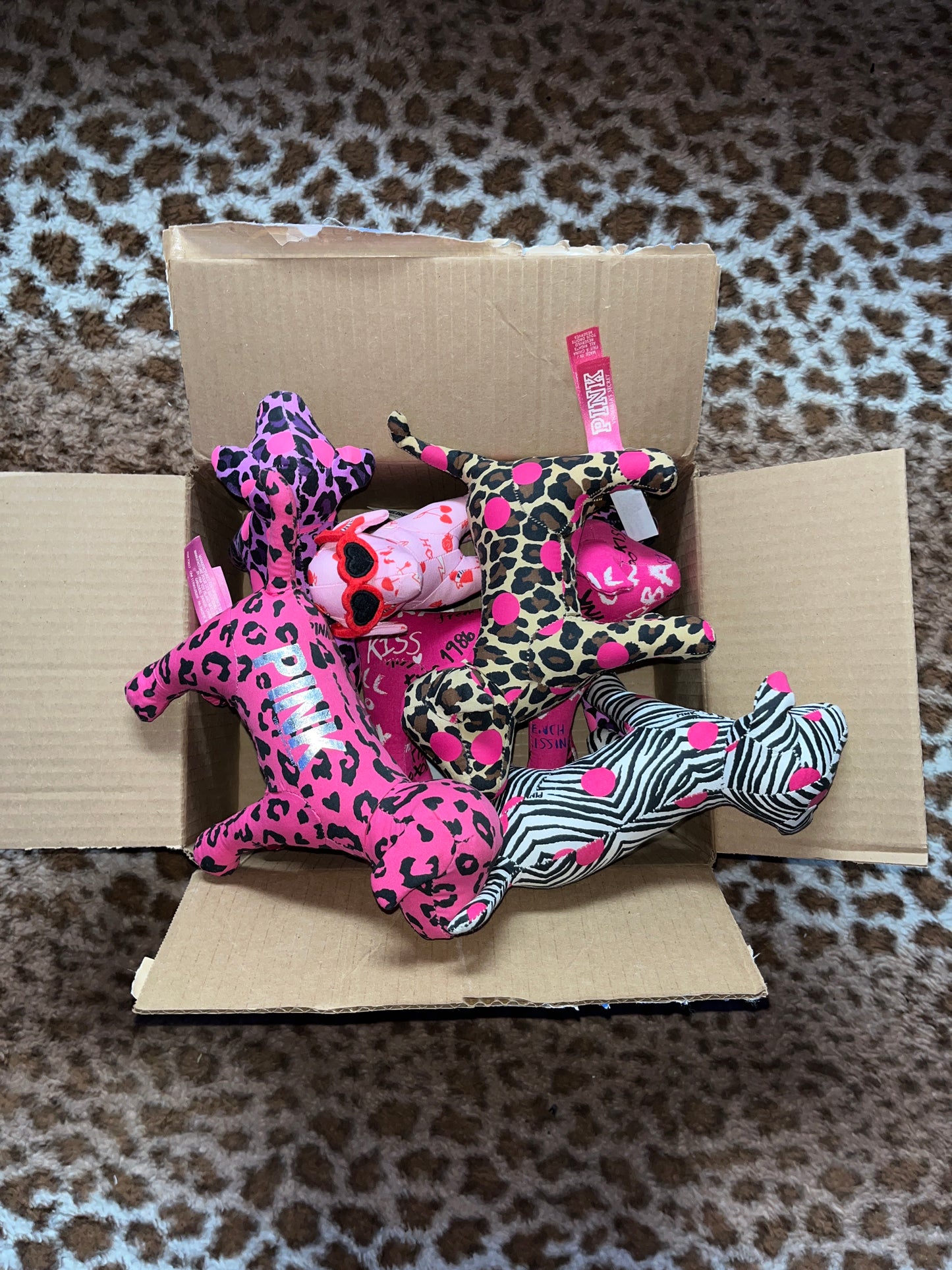 Mystery box of 5 random Victoria secret dogs PINK