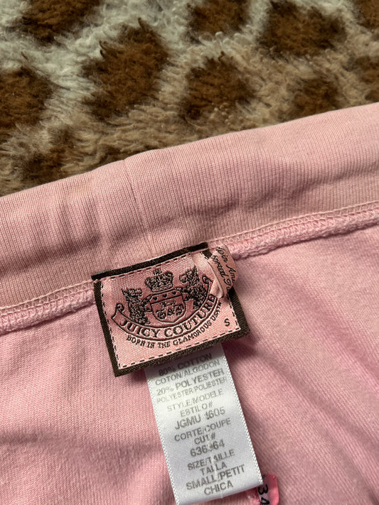 Vintage Juicy Couture baby pink tracksuit bottoms velour