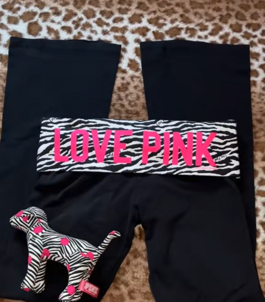 Vintage Victoria secret foldovers zebra small